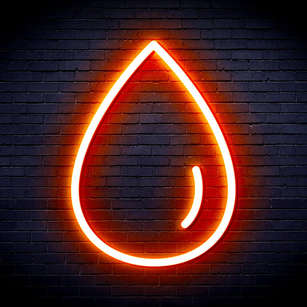 advpro-water-droplet-ultra-bright-led-neon-sign-fnu0070 - Orange