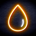 advpro-water-droplet-ultra-bright-led-neon-sign-fnu0070 - White & Golden Yellow