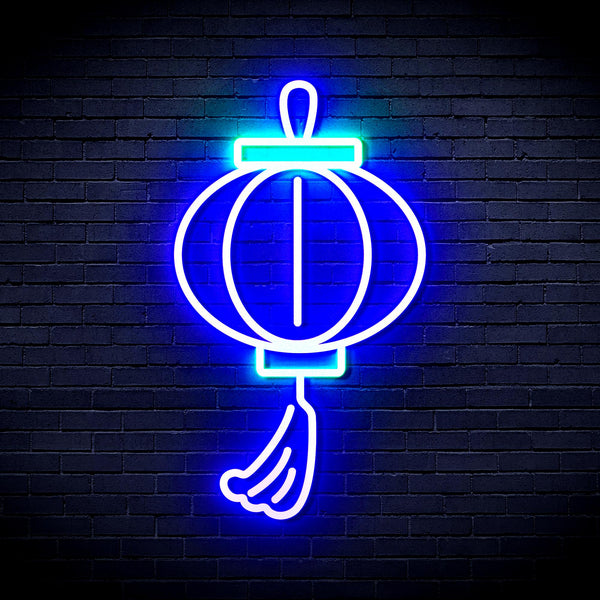 advpro-lantern-ultra-bright-led-neon-sign-fnu0072 - Green & Blue
