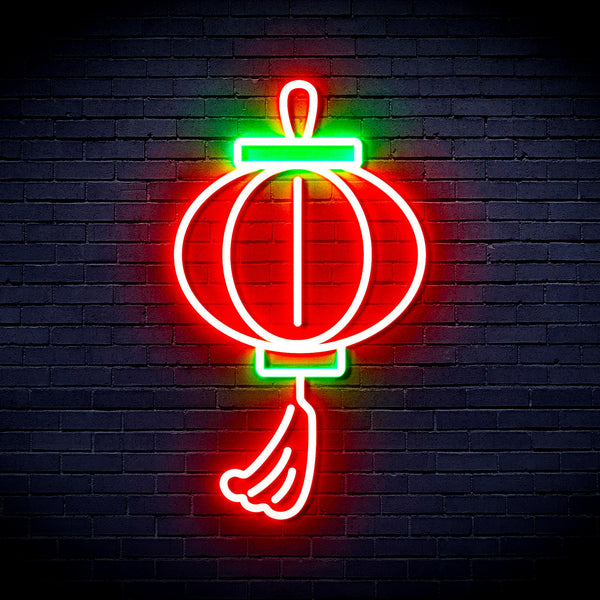 advpro-lantern-ultra-bright-led-neon-sign-fnu0072 - Green & Red
