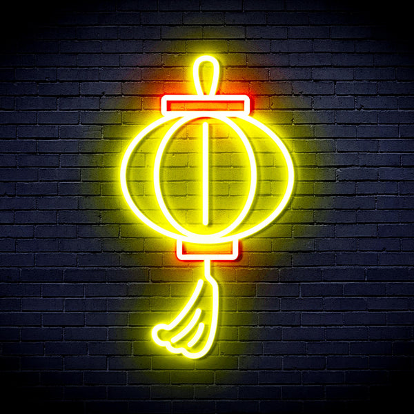 advpro-lantern-ultra-bright-led-neon-sign-fnu0072 - Red & Yellow