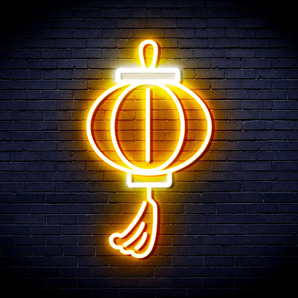 advpro-lantern-ultra-bright-led-neon-sign-fnu0072 - White & Golden Yellow