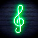 advpro-musical-note-ultra-bright-led-neon-sign-fnu0073 - Green