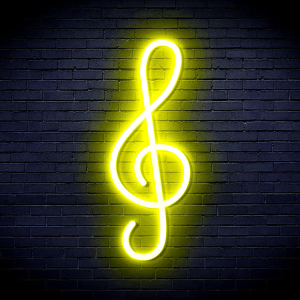 advpro-musical-note-ultra-bright-led-neon-sign-fnu0073 - Yellow
