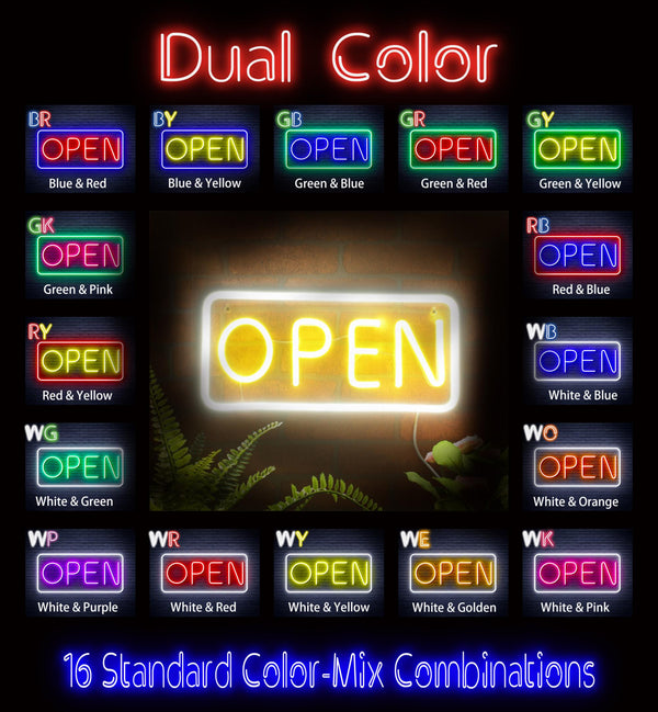 advpro-open-sign-ultra-bright-led-neon-sign-fnu0077 - Dual-Color