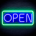 advpro-open-sign-ultra-bright-led-neon-sign-fnu0077 - Green & Blue