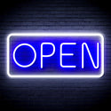 advpro-open-sign-ultra-bright-led-neon-sign-fnu0077 - White & Blue
