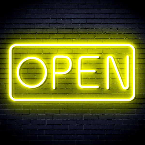 advpro-open-sign-ultra-bright-led-neon-sign-fnu0077 - Yellow