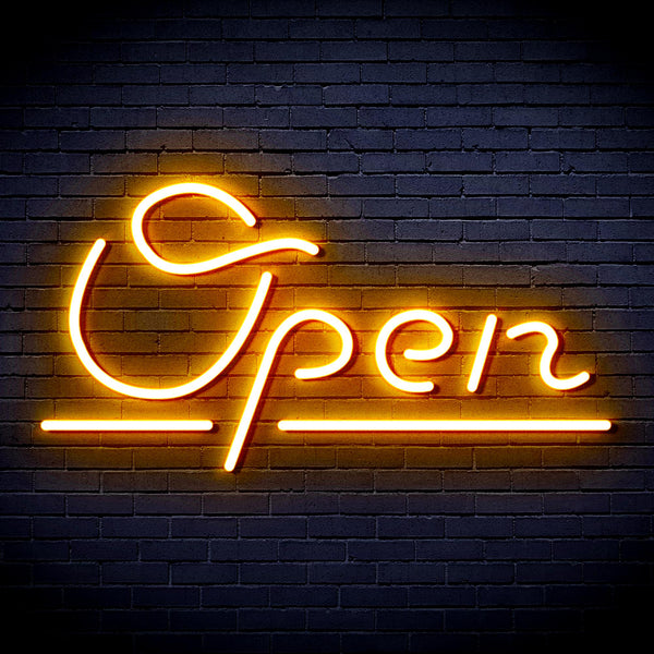 advpro-open-sign-ultra-bright-led-neon-sign-fnu0078 - Golden Yellow