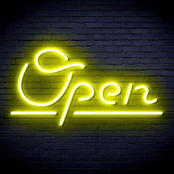 advpro-open-sign-ultra-bright-led-neon-sign-fnu0078 - Yellow