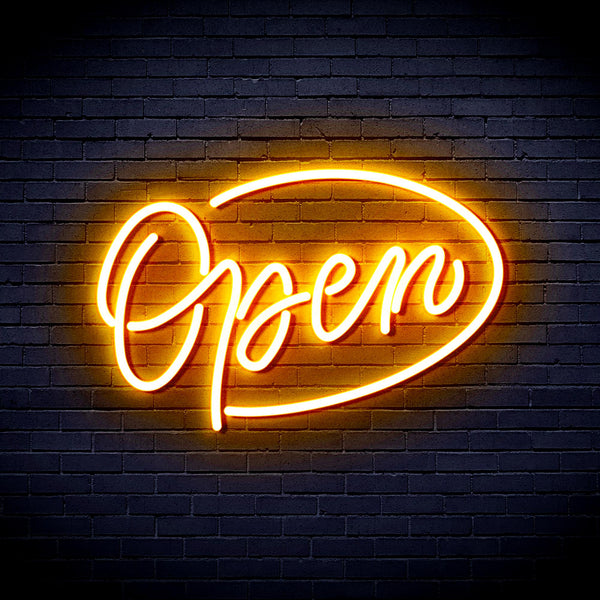 advpro-open-sign-ultra-bright-led-neon-sign-fnu0079 - Golden Yellow