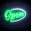 advpro-open-sign-ultra-bright-led-neon-sign-fnu0079 - White & Green