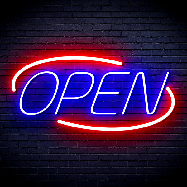 advpro-open-sign-ultra-bright-led-neon-sign-fnu0080 - Red & Blue