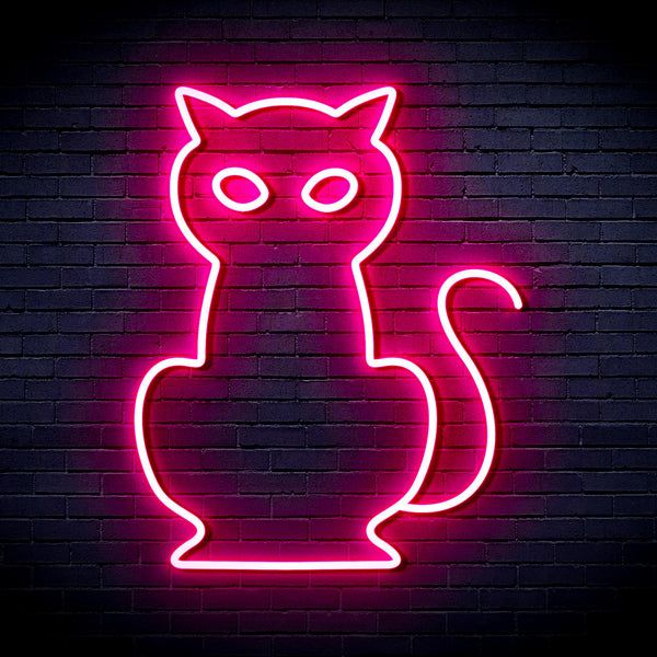 advpro-cat-ultra-bright-led-neon-sign-fnu0084 - Pink