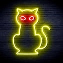 advpro-cat-ultra-bright-led-neon-sign-fnu0084 - Red & Yellow