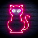 advpro-cat-ultra-bright-led-neon-sign-fnu0084 - White & Pink