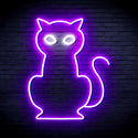 advpro-cat-ultra-bright-led-neon-sign-fnu0084 - White & Purple