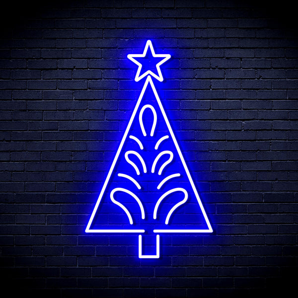advpro-christmas-tree-ultra-bright-led-neon-sign-fnu0092 - Blue
