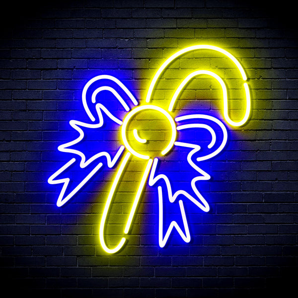advpro-christmas-candy-ultra-bright-led-neon-sign-fnu0093 - Blue & Yellow