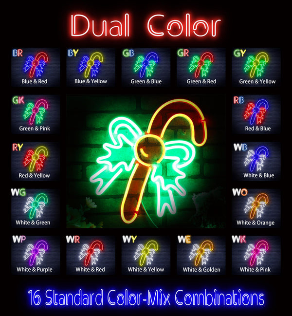 advpro-christmas-candy-ultra-bright-led-neon-sign-fnu0093 - Dual-Color