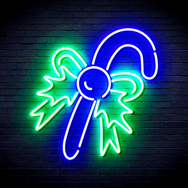 advpro-christmas-candy-ultra-bright-led-neon-sign-fnu0093 - Green & Blue