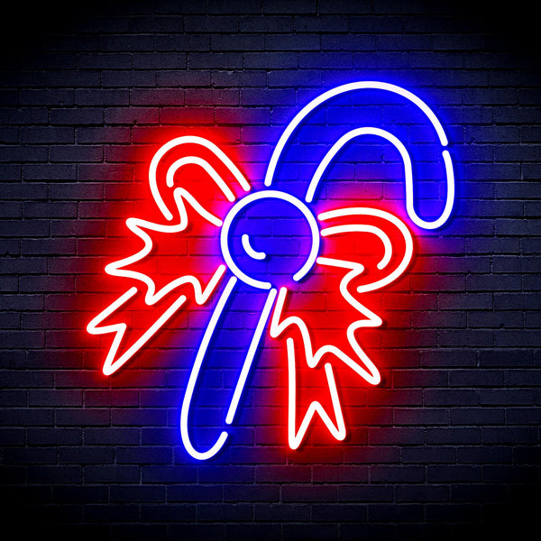 advpro-christmas-candy-ultra-bright-led-neon-sign-fnu0093 - Red & Blue