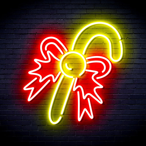 advpro-christmas-candy-ultra-bright-led-neon-sign-fnu0093 - Red & Yellow