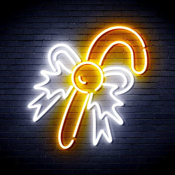 advpro-christmas-candy-ultra-bright-led-neon-sign-fnu0093 - White & Golden Yellow
