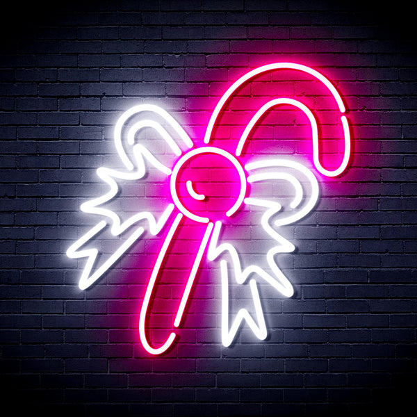 advpro-christmas-candy-ultra-bright-led-neon-sign-fnu0093 - White & Pink