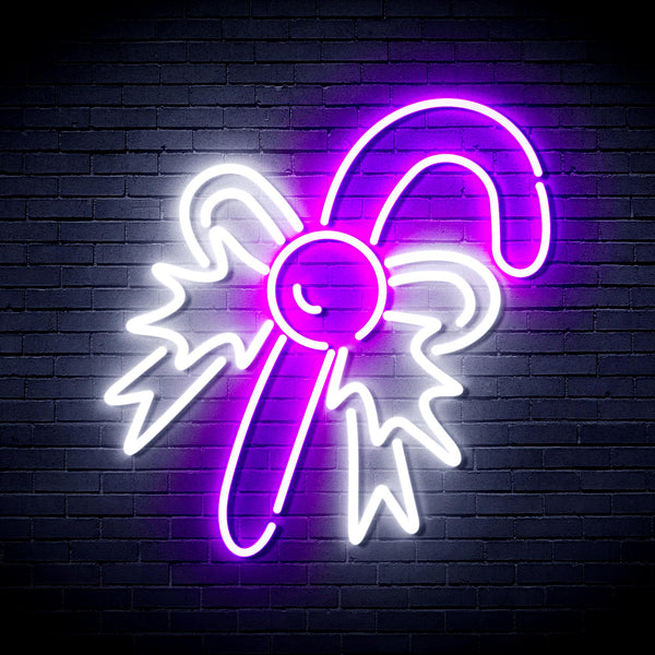 advpro-christmas-candy-ultra-bright-led-neon-sign-fnu0093 - White & Purple