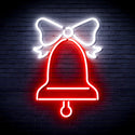 advpro-christmas-bell-with-ribbon-ultra-bright-led-neon-sign-fnu0094 - White & Red