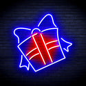 advpro-cchristmas-present-ultra-bright-led-neon-sign-fnu0096 - Red & Blue
