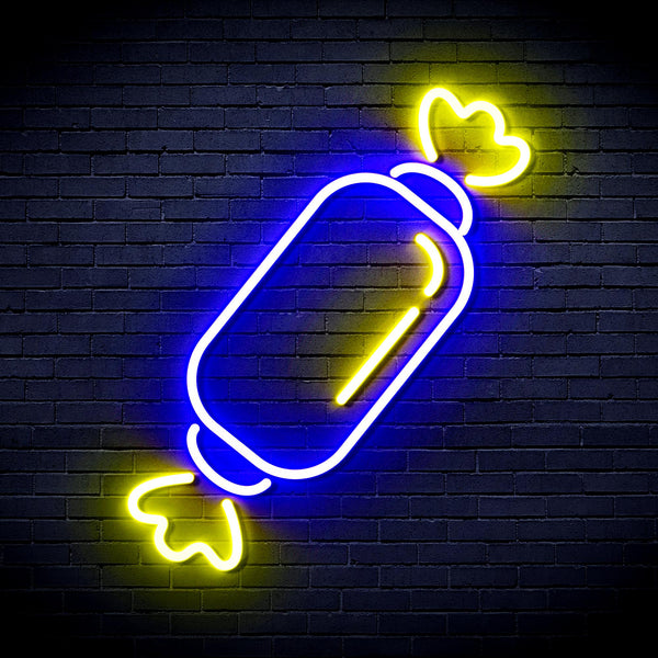 advpro-candy-ultra-bright-led-neon-sign-fnu0097 - Blue & Yellow