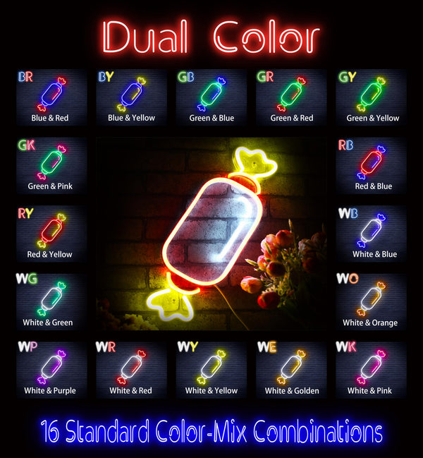 advpro-candy-ultra-bright-led-neon-sign-fnu0097 - Dual-Color