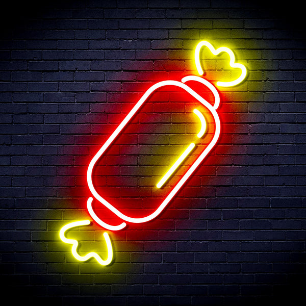 advpro-candy-ultra-bright-led-neon-sign-fnu0097 - Red & Yellow