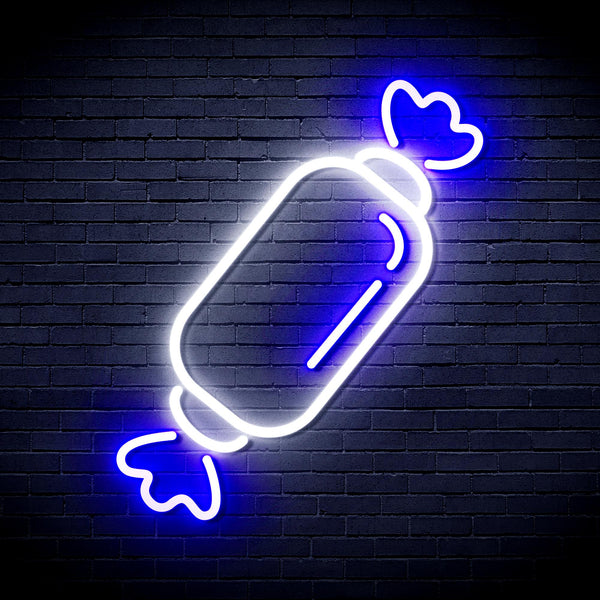 advpro-candy-ultra-bright-led-neon-sign-fnu0097 - White & Blue