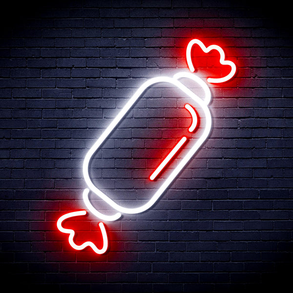 advpro-candy-ultra-bright-led-neon-sign-fnu0097 - White & Red