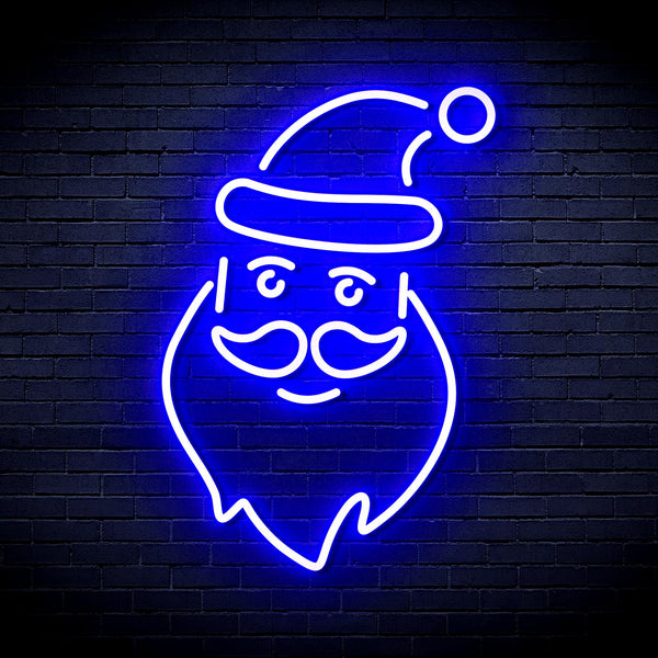 advpro-santa-claus-ultra-bright-led-neon-sign-fnu0098 - Blue