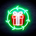 advpro-christmas-present-in-holly-wreath-ultra-bright-led-neon-sign-fnu0099 - Multi-Color 1