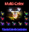 advpro-christmas-deer-face-ultra-bright-led-neon-sign-fnu0100 - Multi-Color