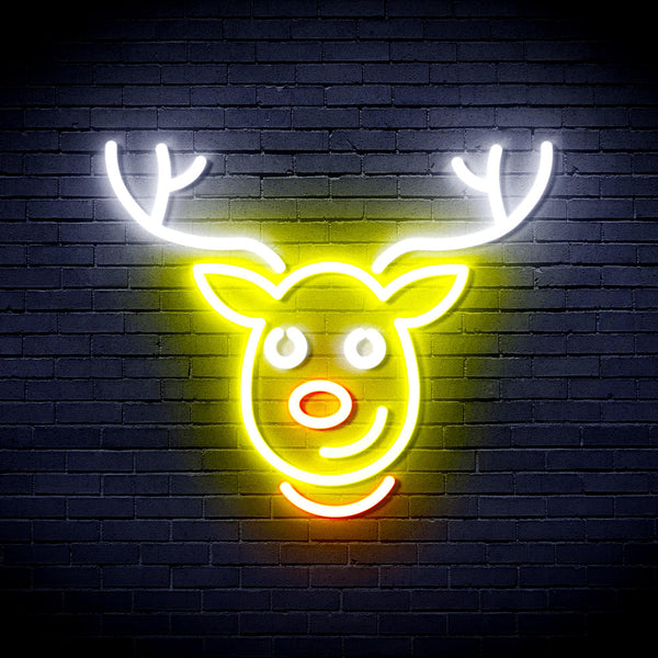 advpro-christmas-deer-face-ultra-bright-led-neon-sign-fnu0100 - Multi-Color 1