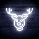 advpro-christmas-deer-face-ultra-bright-led-neon-sign-fnu0100 - White