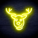 advpro-christmas-deer-face-ultra-bright-led-neon-sign-fnu0100 - Yellow
