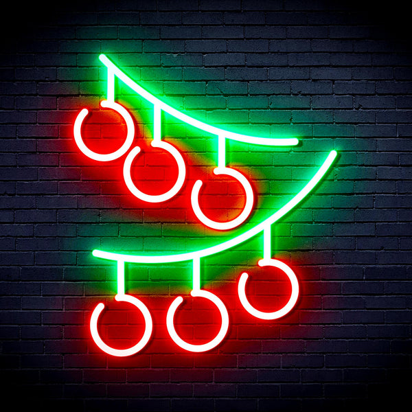 advpro-christmas-ornaments-ultra-bright-led-neon-sign-fnu0101 - Green & Red