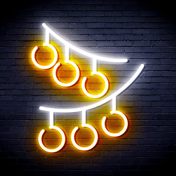 advpro-christmas-ornaments-ultra-bright-led-neon-sign-fnu0101 - White & Golden Yellow
