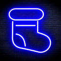advpro-christmas-sock-ultra-bright-led-neon-sign-fnu0105 - Blue