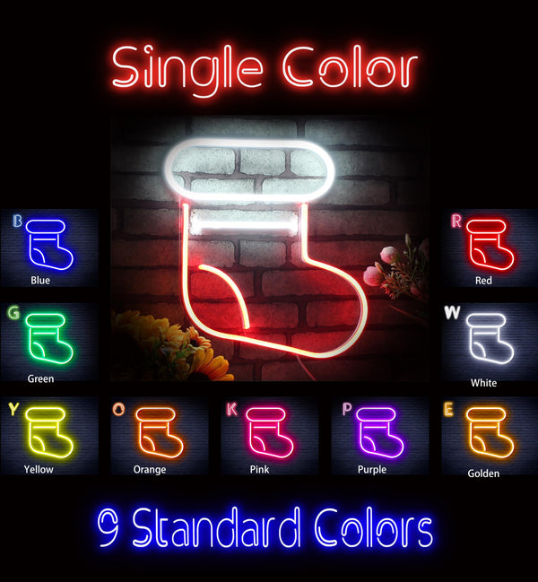 advpro-christmas-sock-ultra-bright-led-neon-sign-fnu0105 - Classic