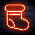 advpro-christmas-sock-ultra-bright-led-neon-sign-fnu0105 - Orange