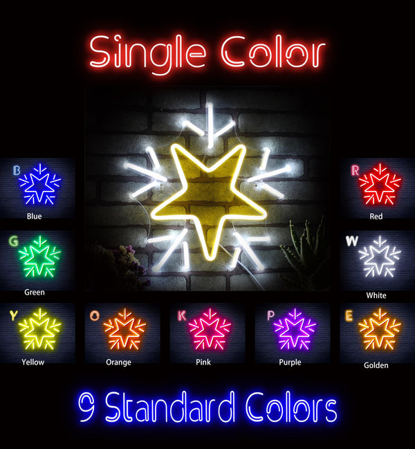 advpro-flashing-star-ultra-bright-led-neon-sign-fnu0106 - Classic