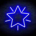 advpro-flashing-star-ultra-bright-led-neon-sign-fnu0109 - Blue